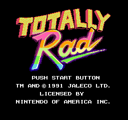 Totally Rad Title Screen